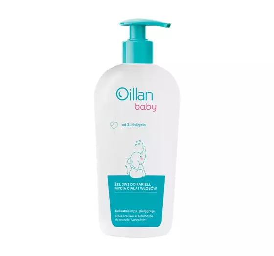 OILLAN BABY GEL 3IN1 ZUM BADEN, KÖRPER UND HAARWASCHEN 750ML