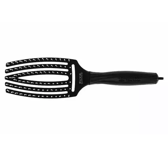 OLIVIA GARDEN FINGERBRUSH IONIC HAARBÜRSTE MEDIUM BLACK