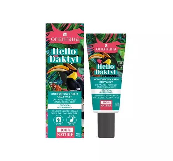 ORIENTANA HELLO DAKTYL NÄHRENDE KOMFORTCREME FÜR GESICHT UND UNTER AUGEN 40ML