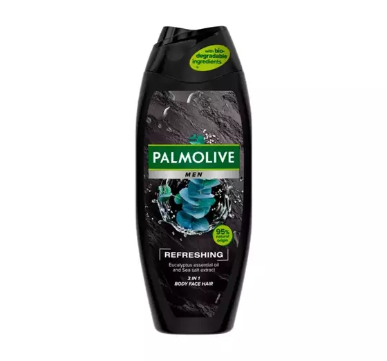 PALMOLIVE MEN REFRESHING 3IN1 DUSCHGEL FÜR KÖRPER GESICHT UND HAARE 500ML