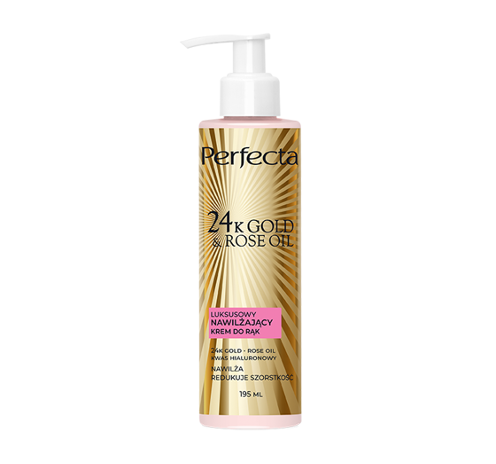 PERFECTA 24K GOLD & ROSE OIL LUXURIÖSE FEUCHTIGKEITSSPENDENDE HANDCREME 195ML