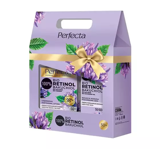 PERFECTA BIO RETINOL BAKUCHIOL GESCHENKSET 50+ GESICHTSCREME + AUGENCREME 65ML