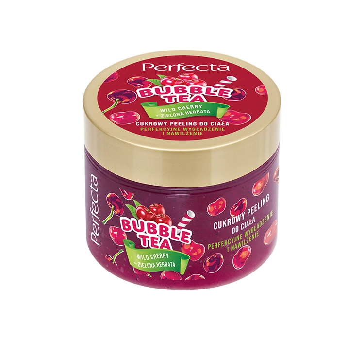 PERFECTA BUBBLE TEA KÖRPERPEELING WILD CHERRY + GRÜNER TEE 300G