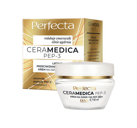 PERFECTA CERAMEDICA PEP-3 LIFTIN ANTI FALTEN CREME FÜR TAG UND NACHT 50+ 50ML