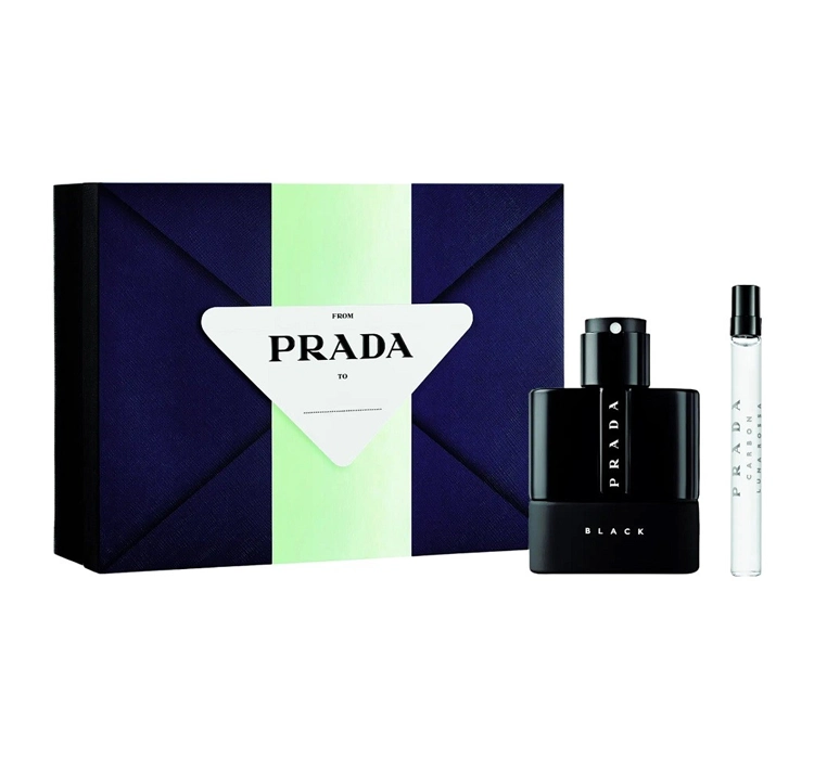 PRADA LUNA ROSSA BLACK EDP SPRAY 50ML + 10ML SET