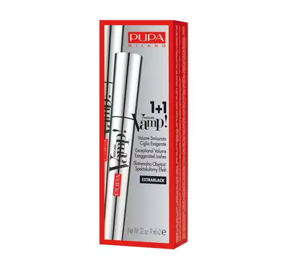 PUPA MASCARA SET VAMP MASCARA EXTRABLACK 2X18ML