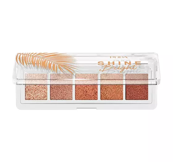 PUPA MILANO SHINE BRIGHT LIDSCHATTENPALETTE 002 SUNSET GOLD 4G