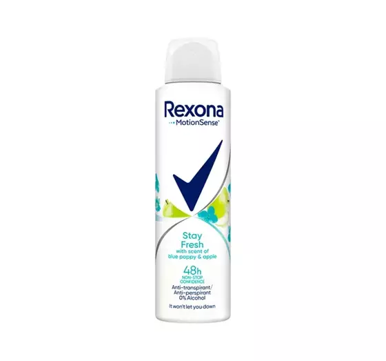 REXONA STAY FRESH BLUE POPPY & APPLE SPRAY ANTITRANSPIRANT FÜR FRAUEN 150ML