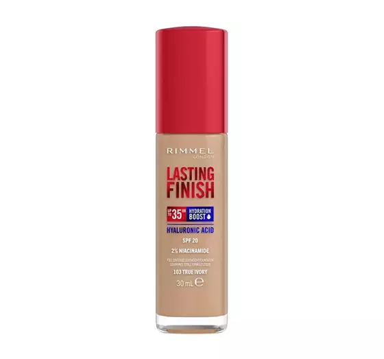 RIMMEL LASTING FINISH 35HR FOUNDATION 103 TRUE IVORY 30ML