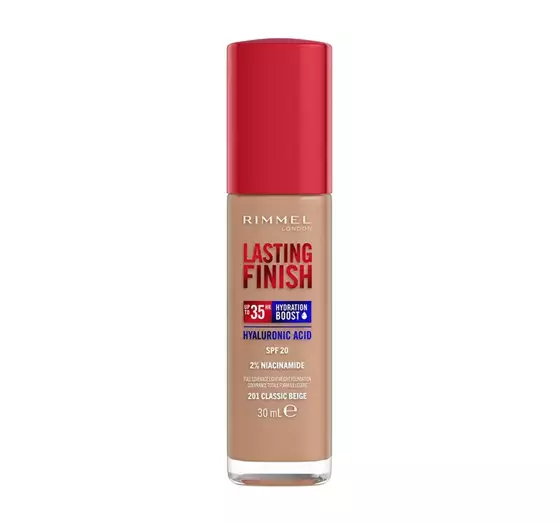 RIMMEL LASTING FINISH 35HR FOUNDATION 201 CLASSIC BEIGE 30ML