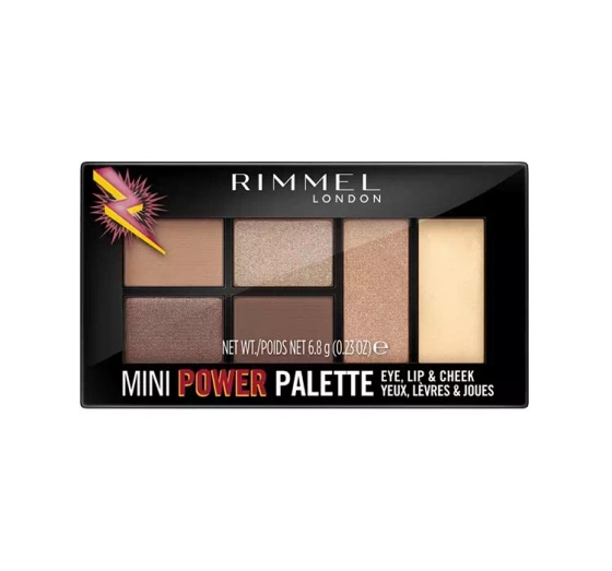 RIMMEL MINI POWER PALETTE 001 FEARLESS 6,8G