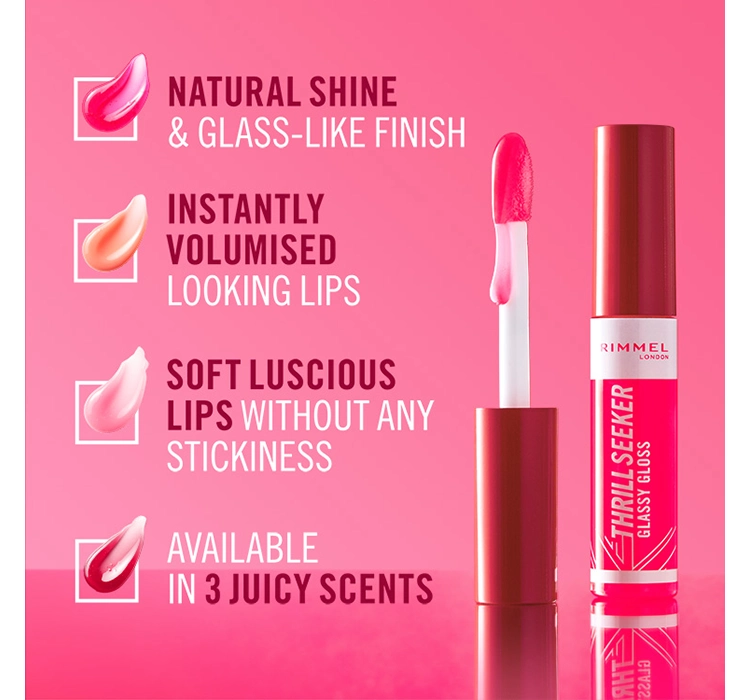 Rimmel Thrill Seeker Lipgloss mit Applikator 300 Acai Smoothie 10ml