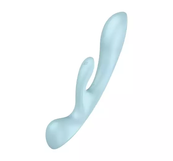 SATISFYER TRIPLE OH MULTIFUNKTIONALER VIBRATOR FÜT PAARE LIGHT BLUE