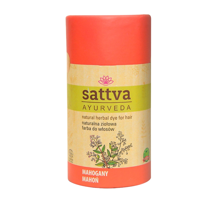 SATTVA AYURVEDA HENNA NATÜRLICHE KRÄUTERHAARFARBE MAHAGONI 150G