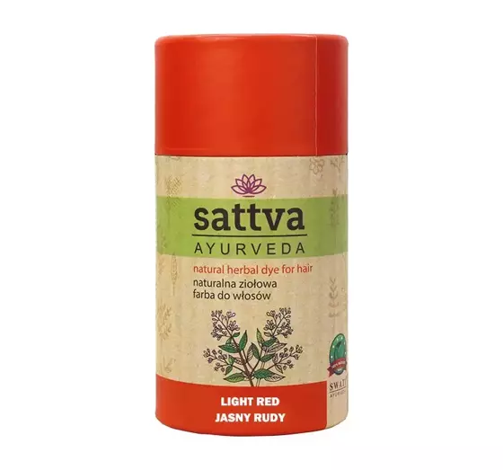 SATTVA AYURVEDA HENNA NATÜRLICHES PFLANZLICHES HAARFÄRBEMITTEL HELLROT 150G