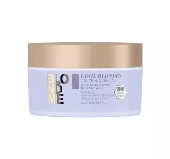 SCHWARZKOPF BLONDME COOL BLONDES NEUTRALISIERENDE MASKE FÜR BLONDES HAAR 200ML