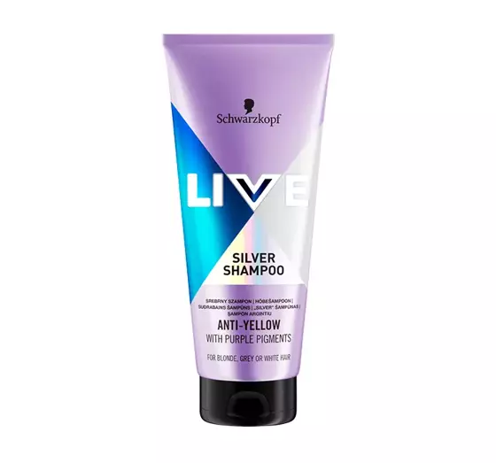 SCHWARZKOPF LIVE SHAMPOO GEGEN GELBTÖNE FÜR BLONDES AUFGEHELLTES UND GRAUES HAAR 200ML