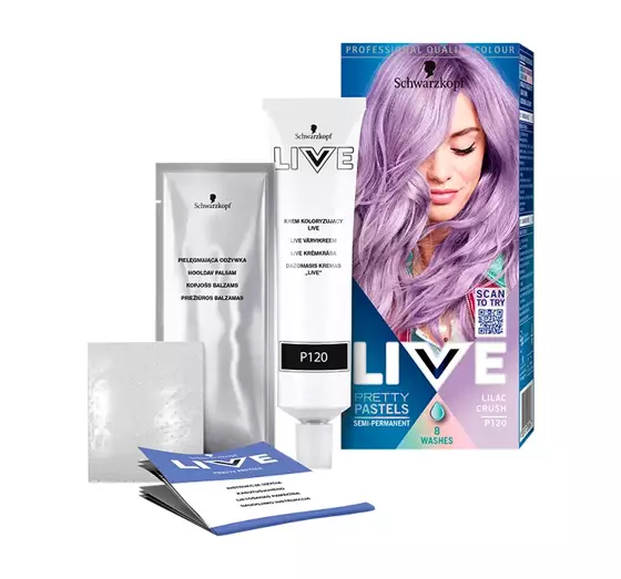 SCHWARZKOPF LIVE ULTRA BRIGHTS PRETTY PASTELS SEMIPERMANENTES HAARFÄRBEMITTEL L120 LILAC CRUSH