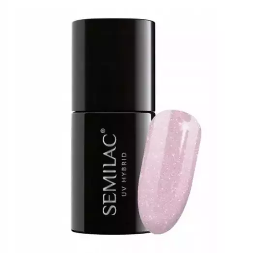 SEMILAC EXTEND 5 IN 1 BASIS LACK TOP 805 GLITTER DIRTY NUDE ROSE 7 ML