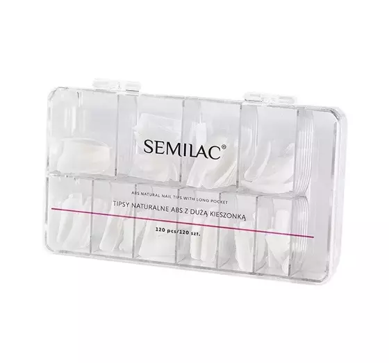 SEMILAC NATURAL NAIL TIPS 120 STÜCK