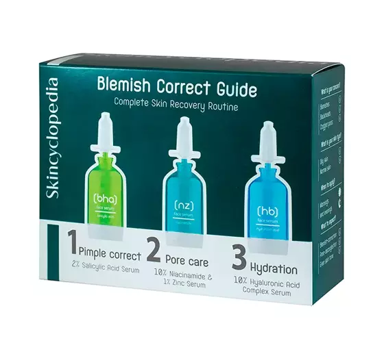 SKINCYCLOPEDIA BLEMISH CORRECT GUIDE SET ZUR GESICHTSPFLEGE 3X15ML