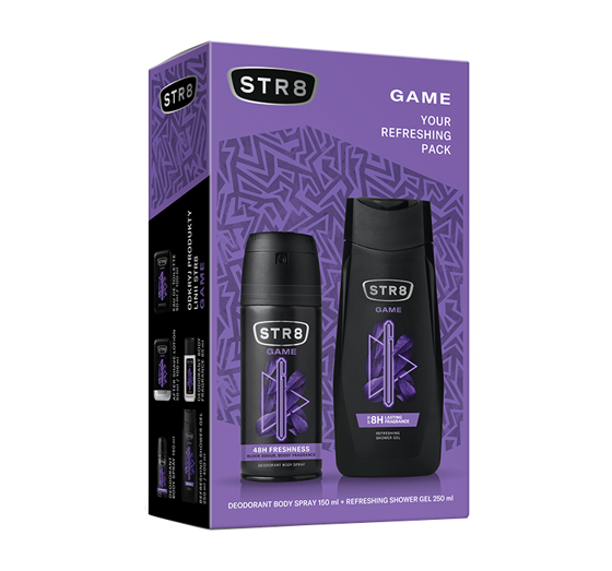 STR8 GAME DEODORANT SPRAY 150ML + GEL 250ML