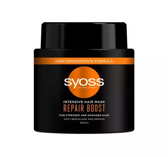 SYOSS INTENSIVE HAIR MASK REPAIR BOOST HAARMASKE FÜR ZERBRECHLICHES HAAR 500ML