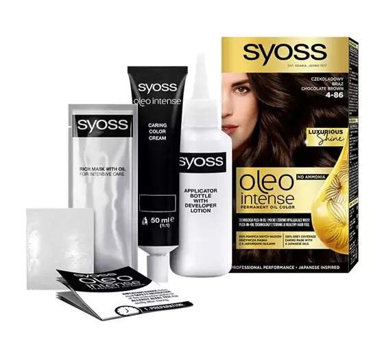 SYOSS OLEO INTENSE HAARFARBE OHNE AMMONIAK 4-86 SCHOKOLADENBRAUN