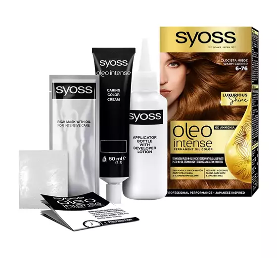 SYOSS OLEO INTENSE HAARFARBE OHNE AMMONIAK 6-76 GOLDKUPFER