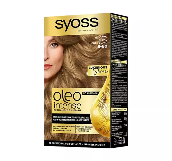 SYOSS OLEO INTENSE HAARFARBE OHNE AMMONIAK 8-60 HONIGBLOND