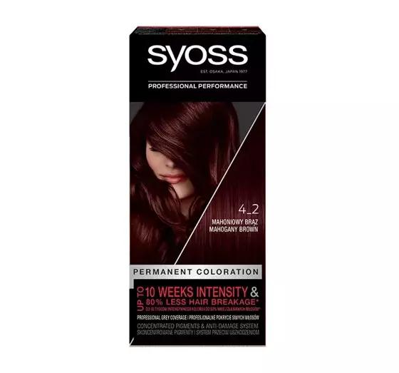 SYOSS PERMANENTE COLORATION HAARFARBE 4_2 MAHAGONIBRAUN