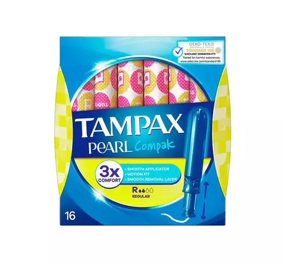 TAMPAX COMPAK PEARL REGULAR TAMPONS 16 STÜCK