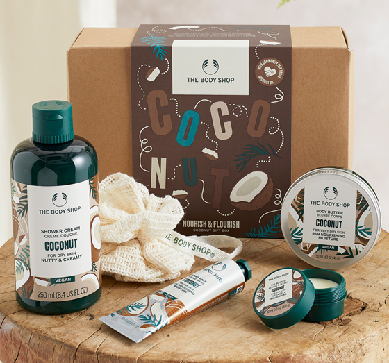 THE BODY SHOP CREAMY & DREAMY COCONUT GESCHENKSET