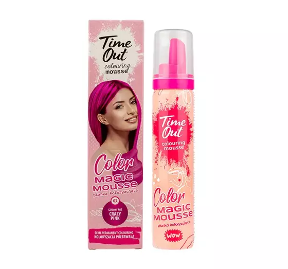 TIME OUT FARBSCHAUM FÜR HAARE 03 CRAZY PINK 75ML