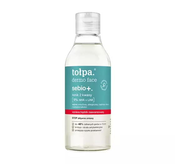 TOŁPA DERMO FACE SEBIO+ GESICHTSWASSER 2 SÄUREN AHA + LHA 200ML