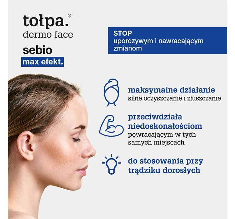 TOŁPA DERMO FACE SEBIO MAX EFEKT PEELING-KONZENTRAT ZUR STRAFFUNG DER POREN 75ML