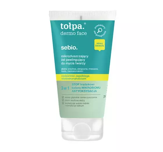 TOŁPA DERMO FACE SEBIO MIKRO-PEELING GESICHTSREINIGUNGSGEL 150ML