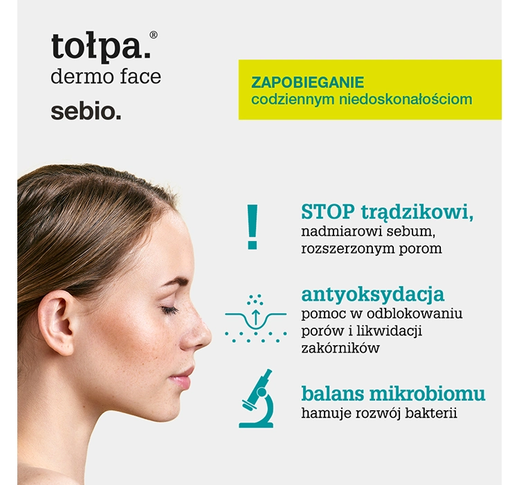 TOŁPA DERMO FACE SEBIO MIKRO-PEELING GESICHTSREINIGUNGSGEL 150ML