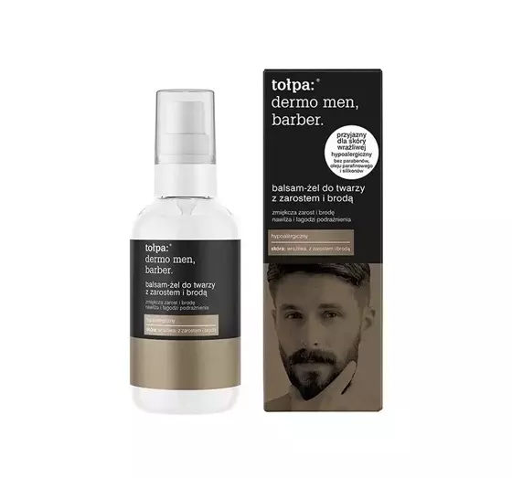 TOŁPA DERMO MEN BARBER BALSAM-GEL FÜR GESICHT MIT BARTWUCHS 75ML