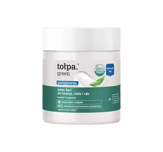 TOŁPA GREEN PFLEGE. 3IN1 CREME FÜR GESICHT KÖRPER UND HÄNDE 250ML