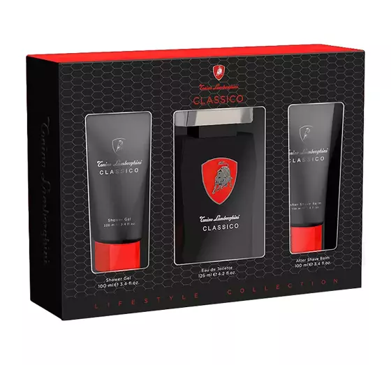 TONINO LAMBORGHINI CLASSICO EDT SPRAY 125ML + SG 100ML + ASL 100ML SET