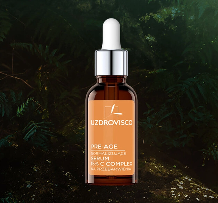 UZDROVISCO PRE-AGE NORMALISIERENDES GESICHTSSERUM 15% C COMPLEX GEGEN VERFÄRBUNGEN 30ML