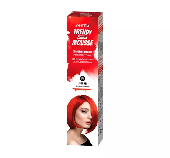 VENITA TRENDY COLOR MOUSSE FARBMOUSSE 34 LIGHT RED 75ML