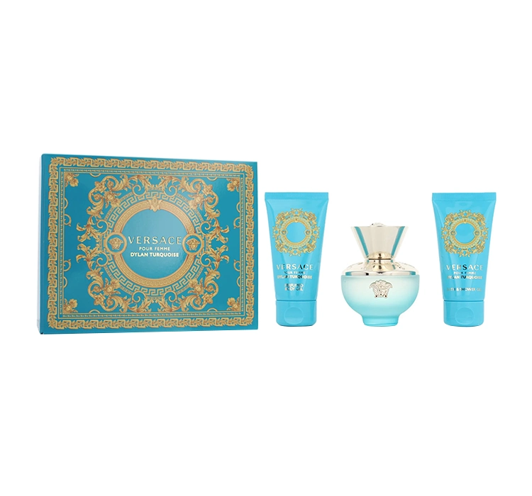 VERSACE DYLAN TURQUOISE POUR FEMME EDT 50ML + BG 50ML + SG 50ML