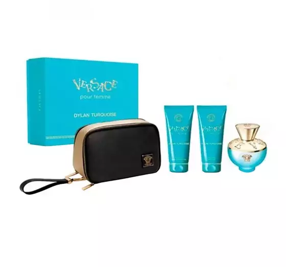 VERSACE DYLAN TURQUOISE POUR FEMME EDT SPRAY 100ML + BL 100ML + SG 100ML + BB SET 