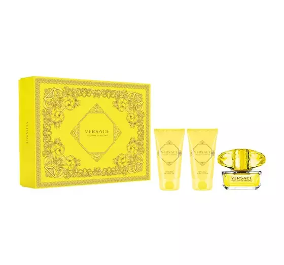 VERSACE YELLOW DIAMOND EDT SPRAY 50ML + BALSAM 50ML + GEL 50ML SET