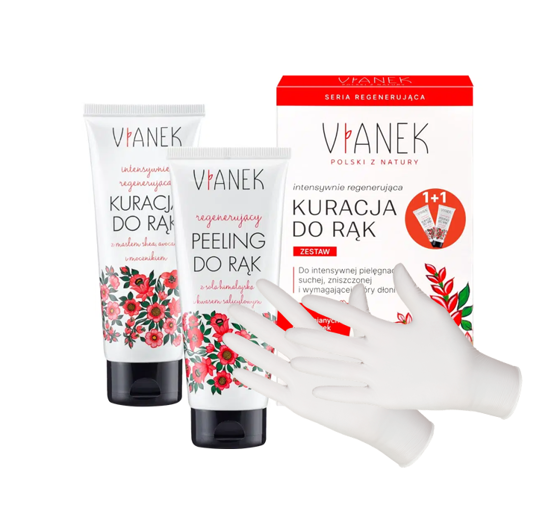 VIANEK INTENSIV REGENERIERENDE HANDKUR 75ML + HANDSCHUHE