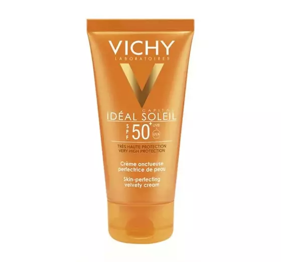 VICHY IDEAL SOLEIL SAMTIGE GESICHTSCREME FÜR NORMALNE UND TROCKENE HAUT SPF50+ 50ML