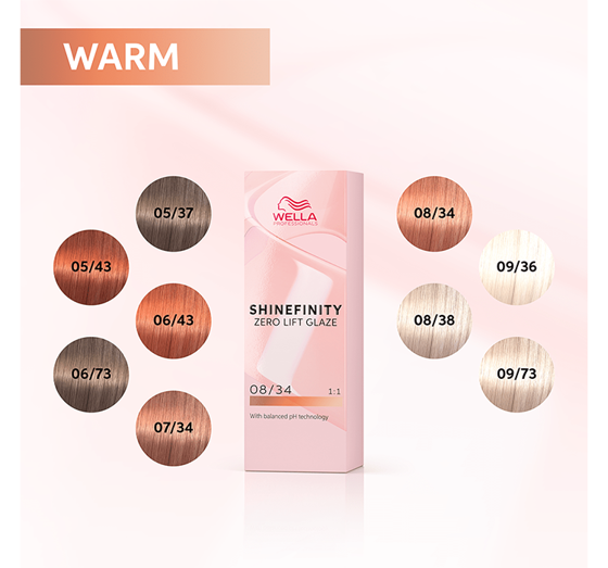 WELLA PROFESSIONALS SHINEFINITY DEMI-PERMANENTE HAARFARBE 06/43 60ML