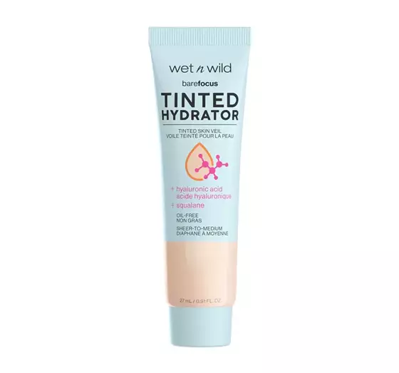 WET N WILD BARE FOCUS TINTED HYDRATOR FEUCHTIGKEITSSPENDENDE GESICHTSGRUNDIERUNG LIGHT MEDIUM 27ML